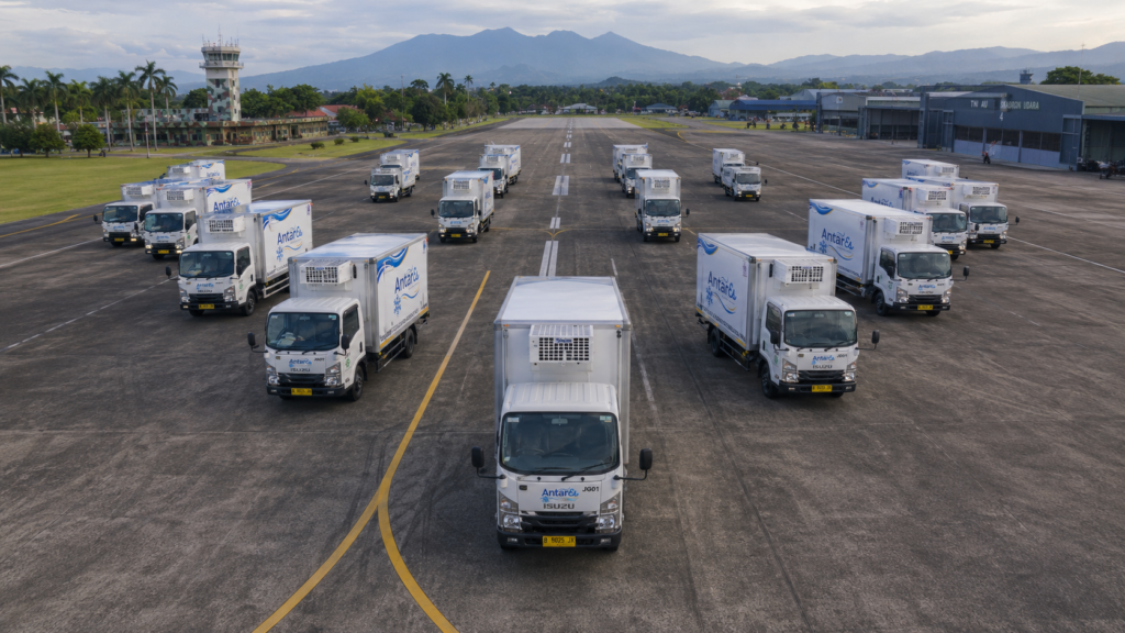 AntarEs Truck on runway